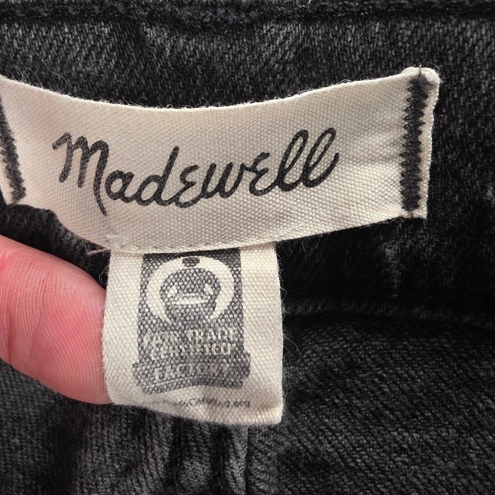 Madewell The Perfect Vintage Jean Womens 28 High Rise Straight Leg Washed Black - Picture 4 of 12